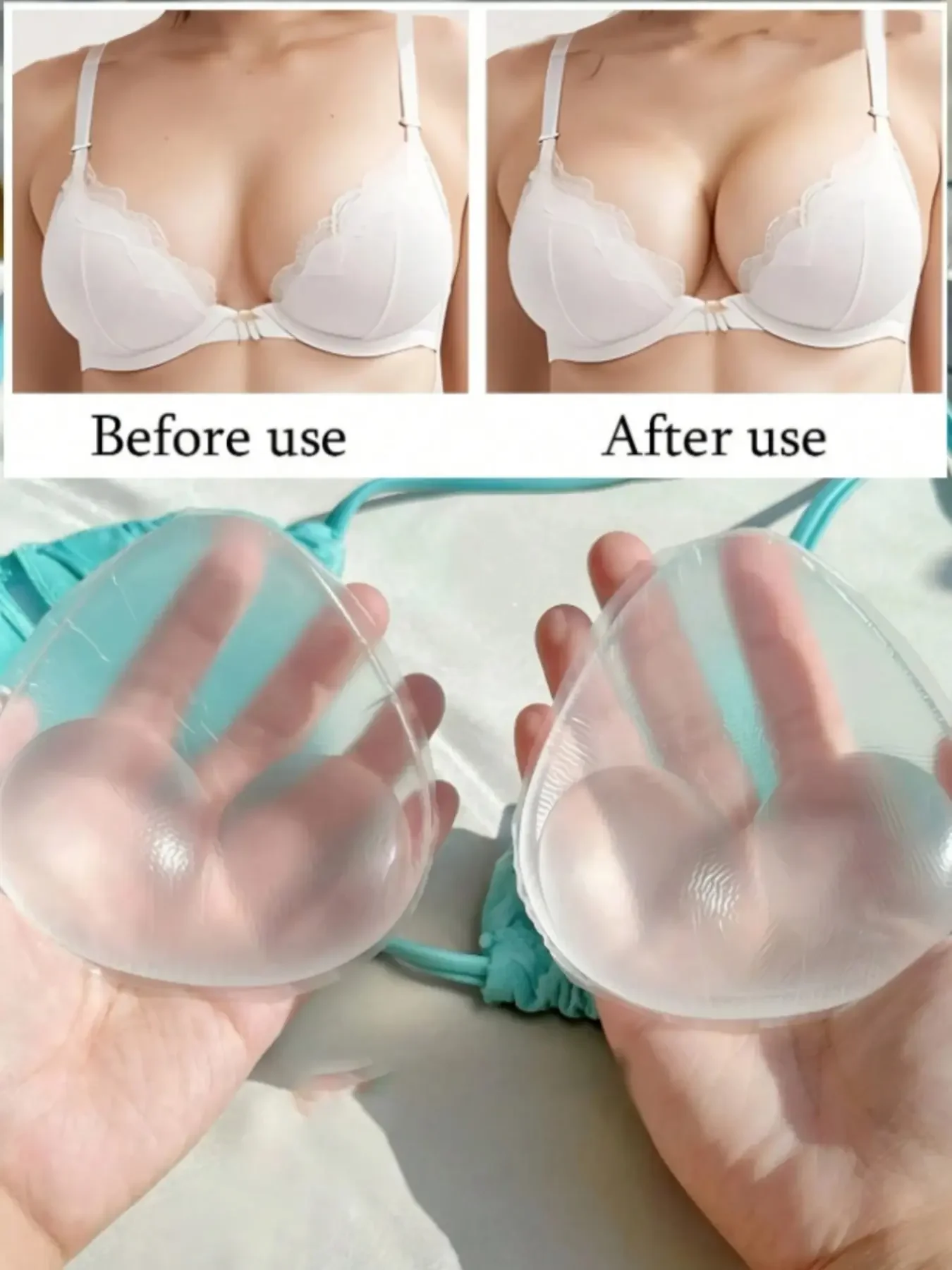 1 Pair Women's Silicone Bra In - đánh giá và giá Push Up Bra Silicone