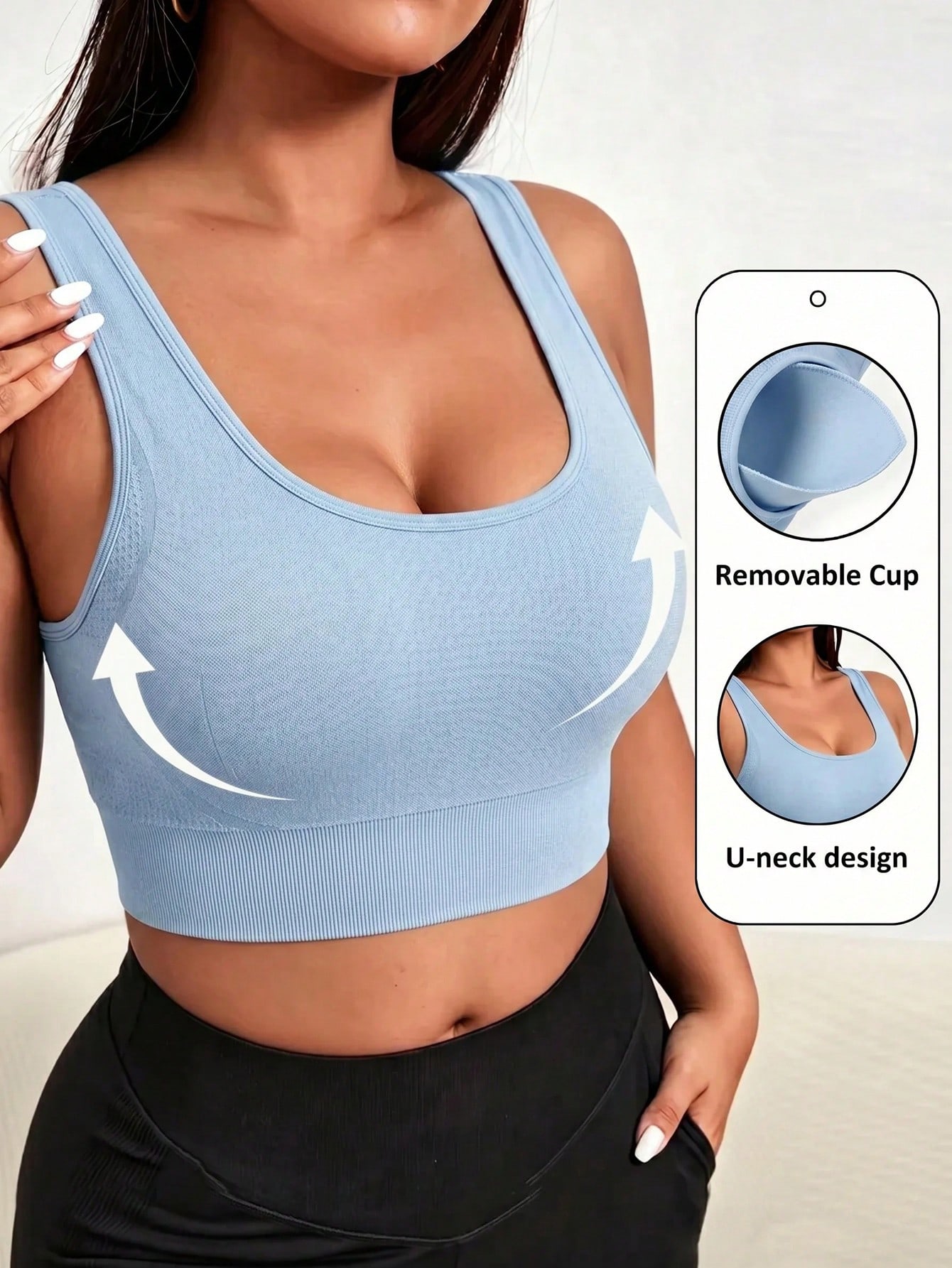 Plus Size Seamless Sports Bra  - đánh giá và giá Sports Bra Racerback