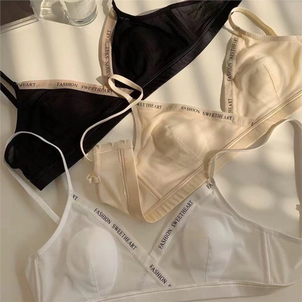 Mesh Thin Wireless Deep V Bra  - đánh giá và giá Sheer Mesh Bra