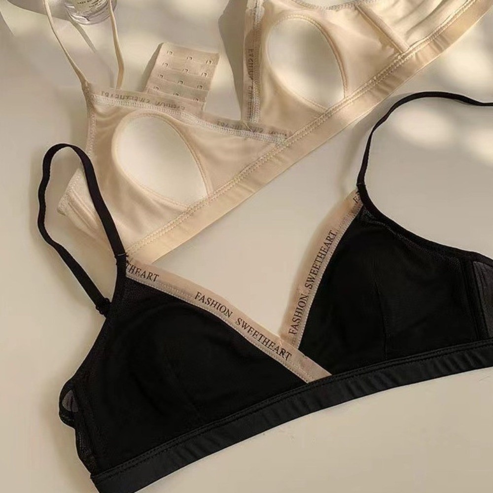 Mesh Thin Wireless Deep V Bra  - đánh giá và giá Sheer Mesh Bra