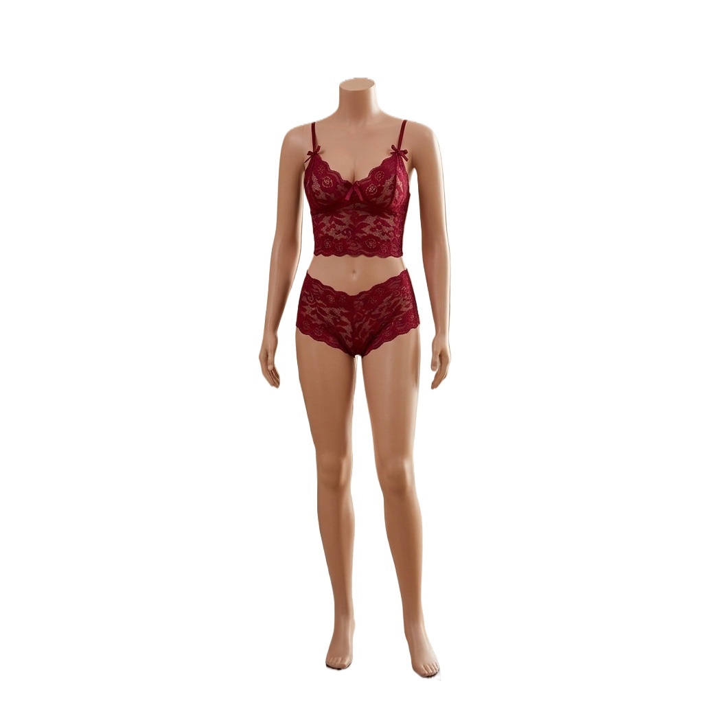 Women's Sexy Black Floral Lace - đánh giá và giá Lace Bralette Set